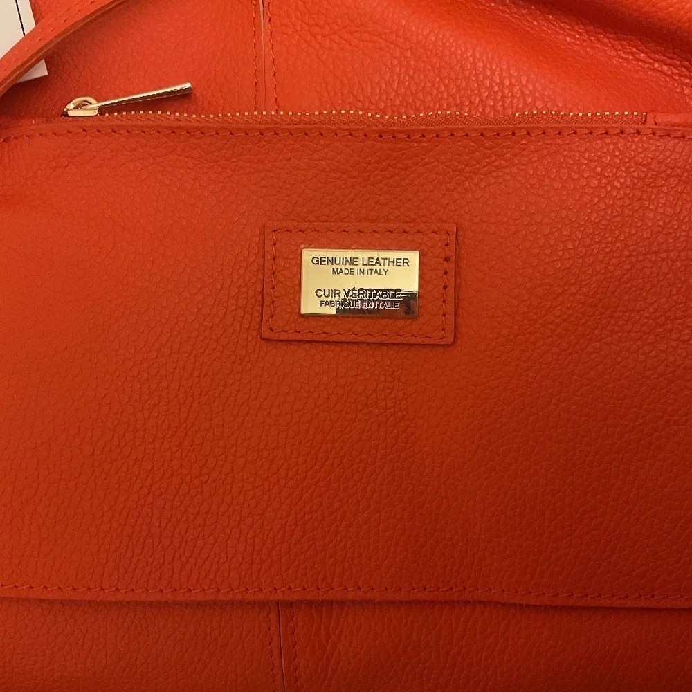 NWT VIOLA CASTELLANI Made In Italy Leather Slouchy Hobo With Knots